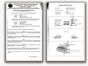 Bukti pelepasan tanah adat