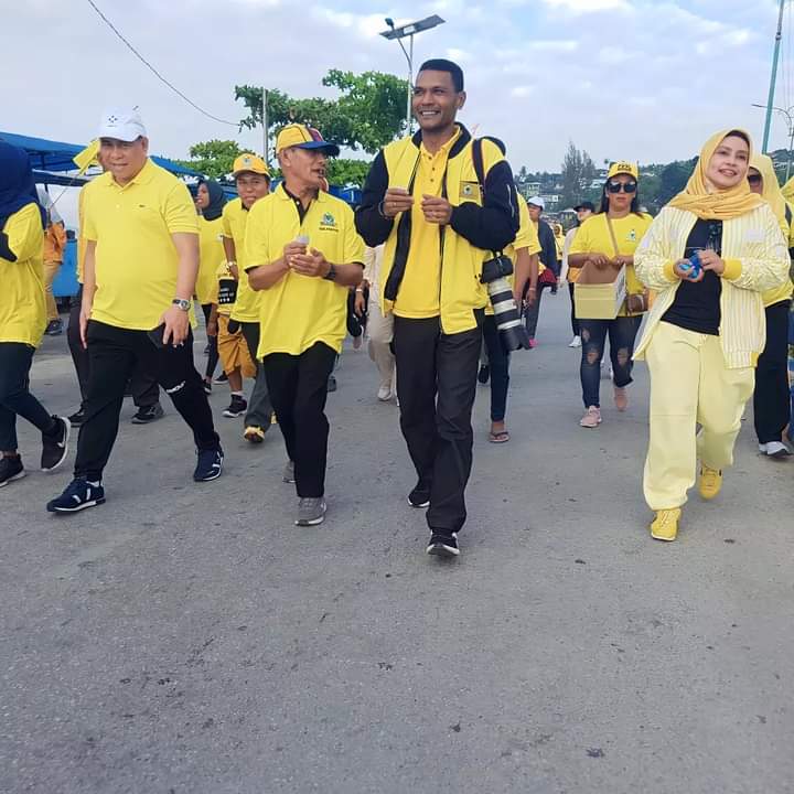 Foto: Samaun Dahlan bakal calon Bupati Fakfak Pada nantinya akan diusung oleh Partai Golkar pada Pilkada 2024 mendatang bersama pengurus Partai Golkar
