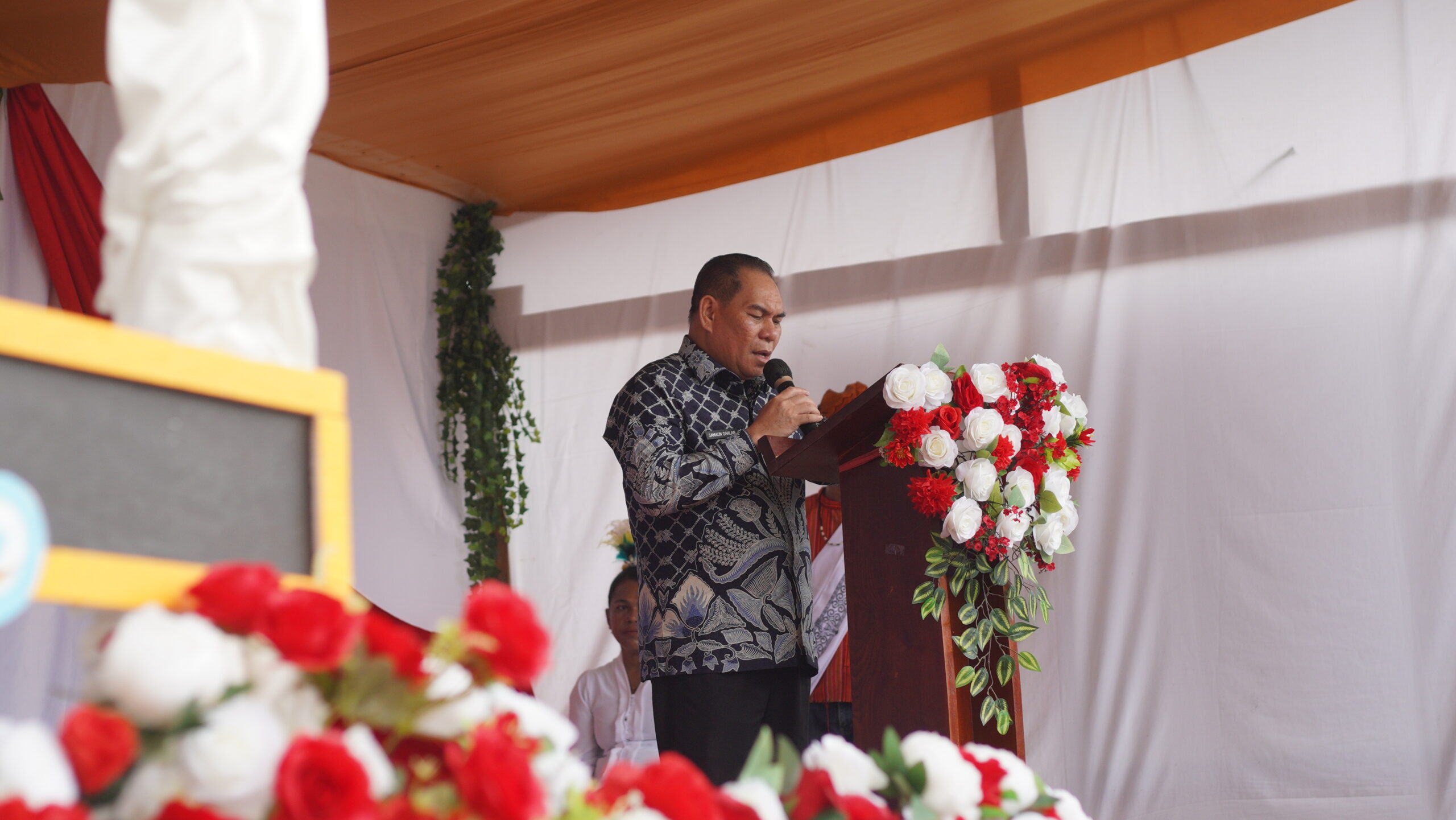 Sambutan Bupati Fakfak - Foto : Komsos Paroki Santo Yosep Fakfak