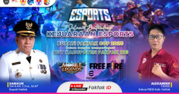 Antusiasme Penonton Pecah! Turnamen Esport Bupati Fakfak 2025 Memanas di RTH Maruf Amin