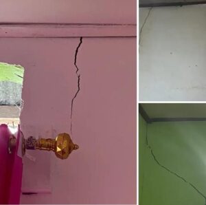 Kondisi Rumah Warga Yang Retak Setelah Gempa 