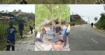 Dukung Program Bupati Samaun Dahlan, PUPR Fakfak Bersihkan Jalan Bandara