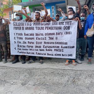 Demo Di Nabire Berhasil Dibubarkan Aparat