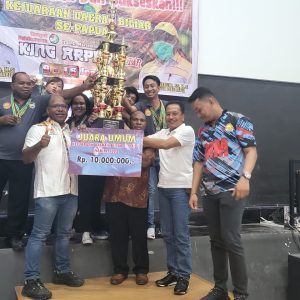 Kajurda Bilyard Se Provinsi Papua, Intan Jaya Juara Umum