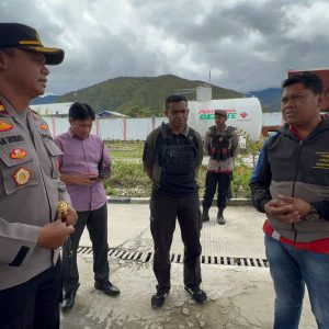 Kapolres Dogiyai Lakukan Sidak Di SPBU Moanemani