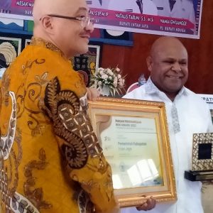 Setelah Terima BKN RI Awards Ini Kata Bupati Intan Jaya