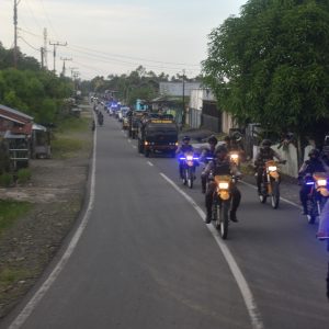 Polisi Gelar Patroli Skala Besar Daam Rangka Menjaga Kondusifitas Kamtibmas di Nabire
