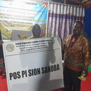 Ketua Klasis Nabire Resmikan Pos PI Sion Sanoba