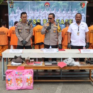 Polres Nabire Gelar Konferensi Pers Terkait Sejumlah Kasus 3C