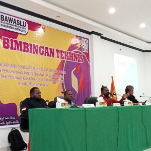 Bawaslu Intan Jaya Laksanakan Bimbingan Teknis Penyelesaian Sengketa Pemilu