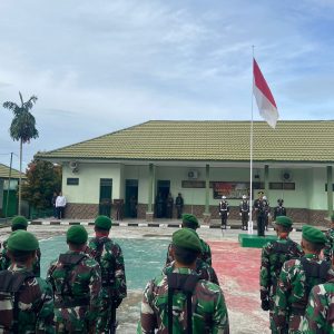 Danrem 182/ Jazira Onim Pimpin Upacara Peringatan Hari Lahir Pancasila ke 77
