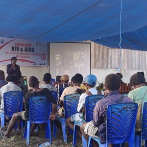 Berada Di Zona Merah, KPA Nabire Laksanakan Sosialisasi HIV dan AIDS