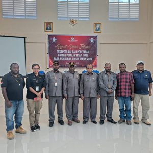 KPU Intan Jaya Gelar Penetapan DPT Tahun 2024