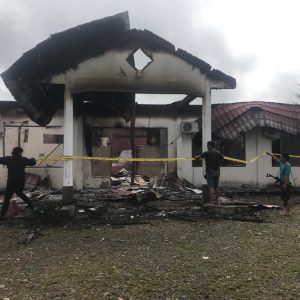 Polisi Lakukan Penyelidikan Kasus Kebakaran Di Kantor KPU Distrik Dekai, Yahukimo