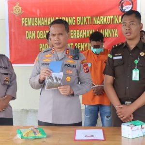 Pemusnahan Barang Bukti Jenis Ganja Seberat 34,97 Gram Oleh Polres Nabire