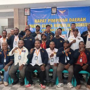 Sukses Gelar Rapimda Partai Garuda Papua Tengah Target Menangkan Prabowo-Gibran 50%