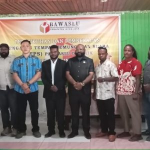Bawaslu Intan Jaya Lantik 463 Anggota PTPS