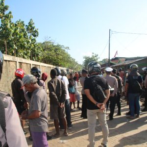 Personil Polres Merauke Amankan Pertikaian Dua Kelompok di Pintu Air dan Transito