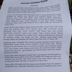 NIEUW GUINEA RAAD Pers Rilis