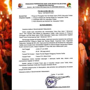 PHBI Fakfak Gelar Pawai Ta’aruf Sambut 1 Muharram
