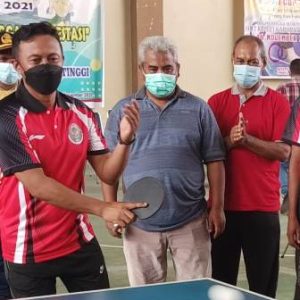 Untung Tamsil Membuka Kejurda Tenis Meja 